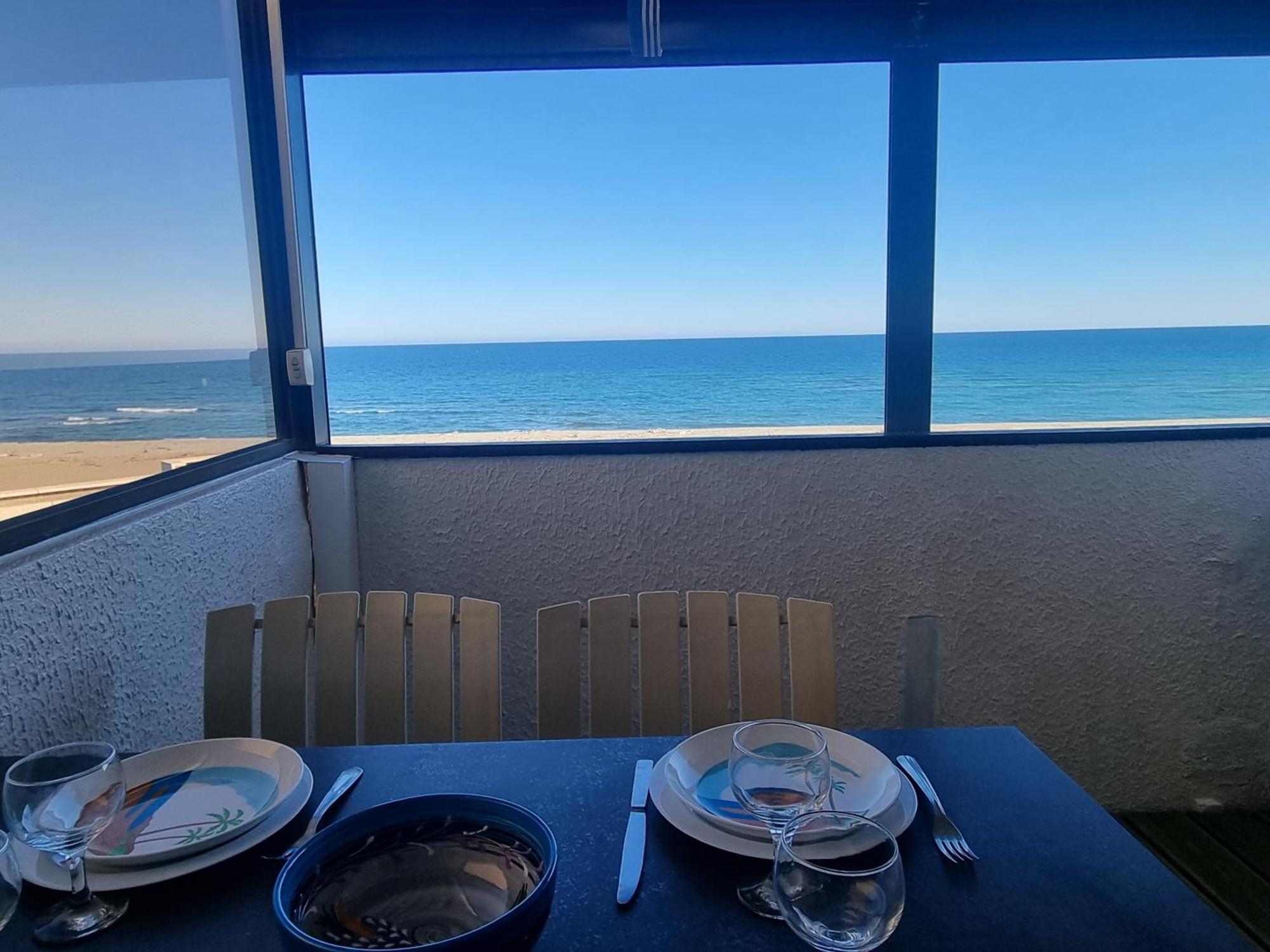 Magnifique Vue Plage Joli Appartement 5 Personnes Secteur Allee Des Arts Le Barcarès Exteriér fotografie